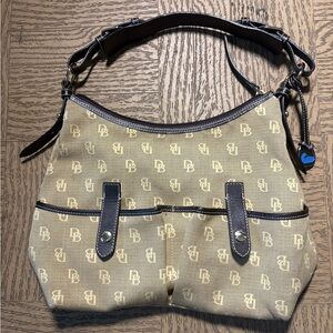 SOLD Dooney & Bourke Brown Logo Shoulder Bag